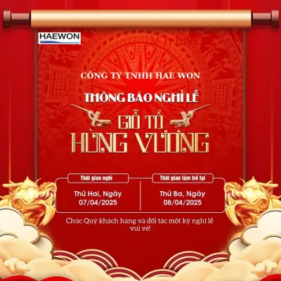 THÔNG BÁO NGHỈ LỄ GIỖ TỔ HÙNG VƯƠNG 2025