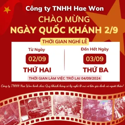 THÔNG BÁO NGHỈ LỄ QUỐC KHÁNH 2/9