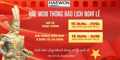 THÔNG BÁO LỊCH NGHỈ LỄ GIỖ TỔ HÙNG VƯƠNG, 30/04 & 01/05