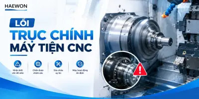 10 lỗi trục chính máy tiện CNC thường gặp nhất và cách xử lý