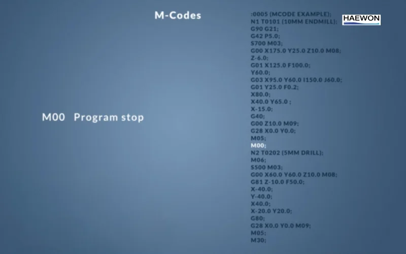 Mã lệnh M-code cơ bản