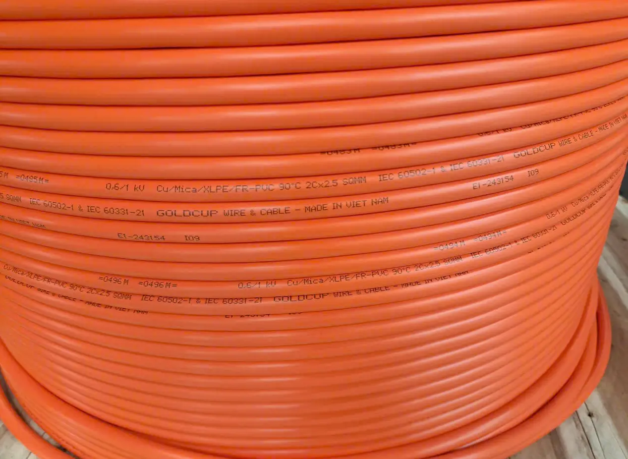 Cáp chống cháy 0.6_1kV Cu_Mica_XLPE_FR-PVC 4x2