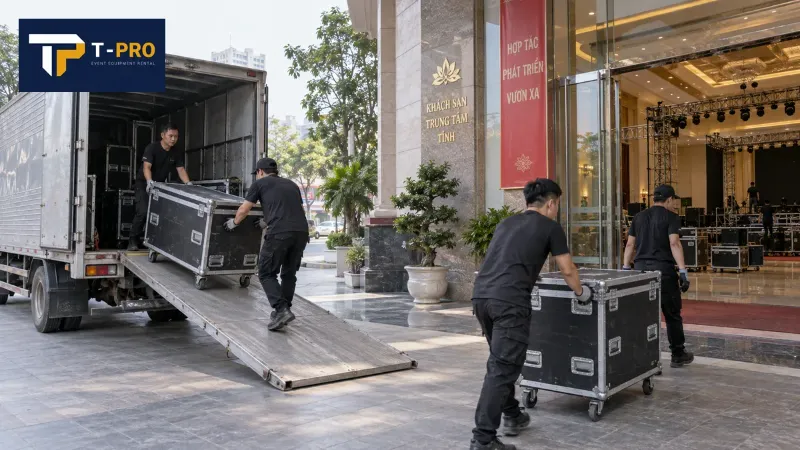 Tình huống giả định công việc tỉnh: Vận chuyển, lắp đặt và nghiệm thu