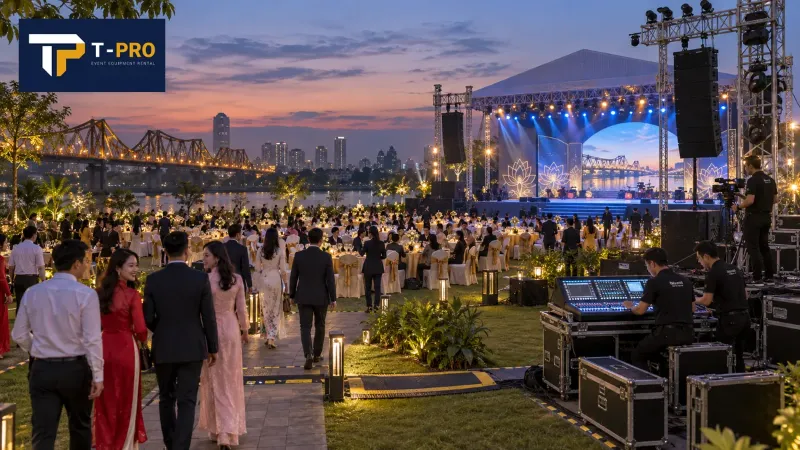 Thuê âm thanh ánh sáng Long Biên cho Gala và sự kiện ngoài trời