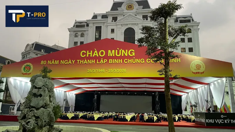 Lịch lắp đặt âm thanh ánh sáng từ lúc vào địa điểm đến bàn giao