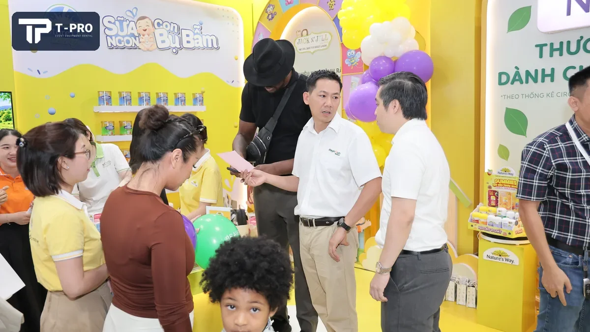 Khu trải nghiệm sản phẩm tại triển l&atilde;m