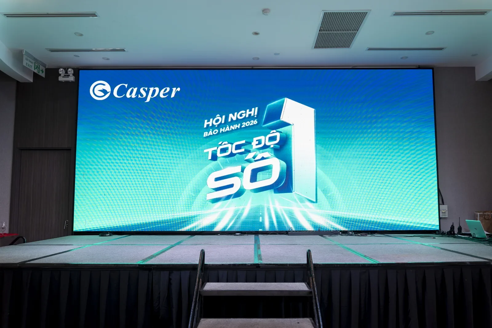 C&ocirc;ng t&aacute;c vận chuyển hạng mục nhận diện Hội nghị bảo h&agrave;nh Casper Vũng T&agrave;u