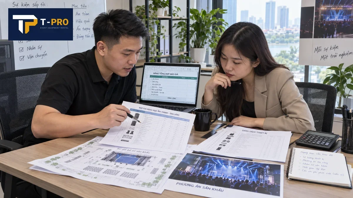 R&agrave; so&aacute;t phạm vi v&agrave; b&aacute;o gi&aacute; &acirc;m thanh &aacute;nh s&aacute;ng
