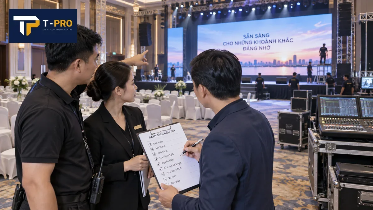 B&agrave;n giao kỹ thuật giữa c&aacute;c đầu mối trước giờ đ&oacute;n kh&aacute;ch