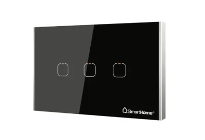 Thiết bị điều khiển 3 kênh zigbee hình chữ nhật SH-CT3Z-T3-Pro bản Luxury