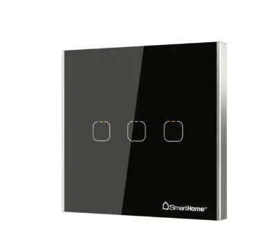 Thiết bị điều khiển 3 kênh zigbee hình vuông SH-CT3Z-T2-Pro bản Luxury