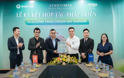 Onsen Fuji Group và MSH Group hợp tác phát triển dự án Lynn Times Onsen Sky Garden
